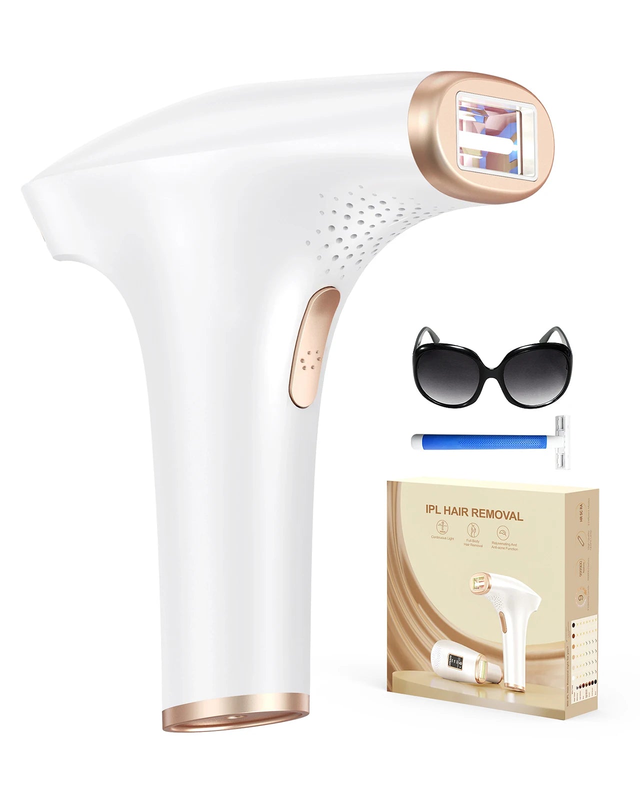 3-In-1 Laser Epilator Painless IPL Hair Removal for Women Bikini Legs Arms Laser Hair Remover 999900 Flash Permanent Depilato
