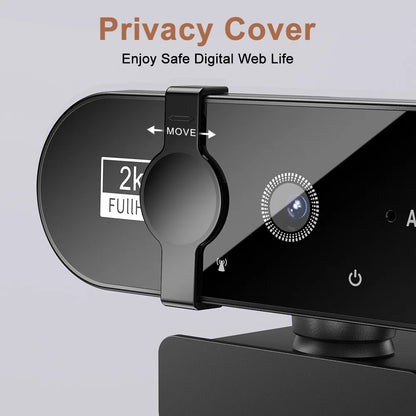 1080P Full HD Webcam with Built-In Microphone - USB Autofocus Camera for PC Laptop Ideal for Video Recording Conferencing