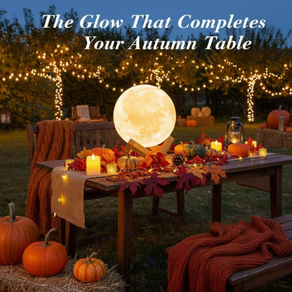 16-Color Lamp with Stand and Remote, Moon Lamp, LED Night Light with Dock, Creative Moon Light Uniq