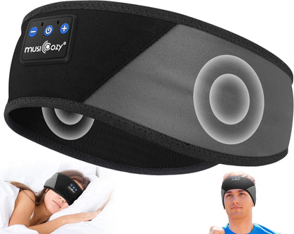 Sleep Headphones Bluetooth 5.4 Headband, Wireless Earphones Music Sleep Earbuds Sleeping Eye Mask with HD Stereo Speakers for Workout Running Travel Yoga, Ideal Gifts for Women Men